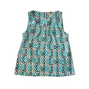 Dana Buckman Ladies Top Summer Dress/Casual Geometric Pattern Size Small